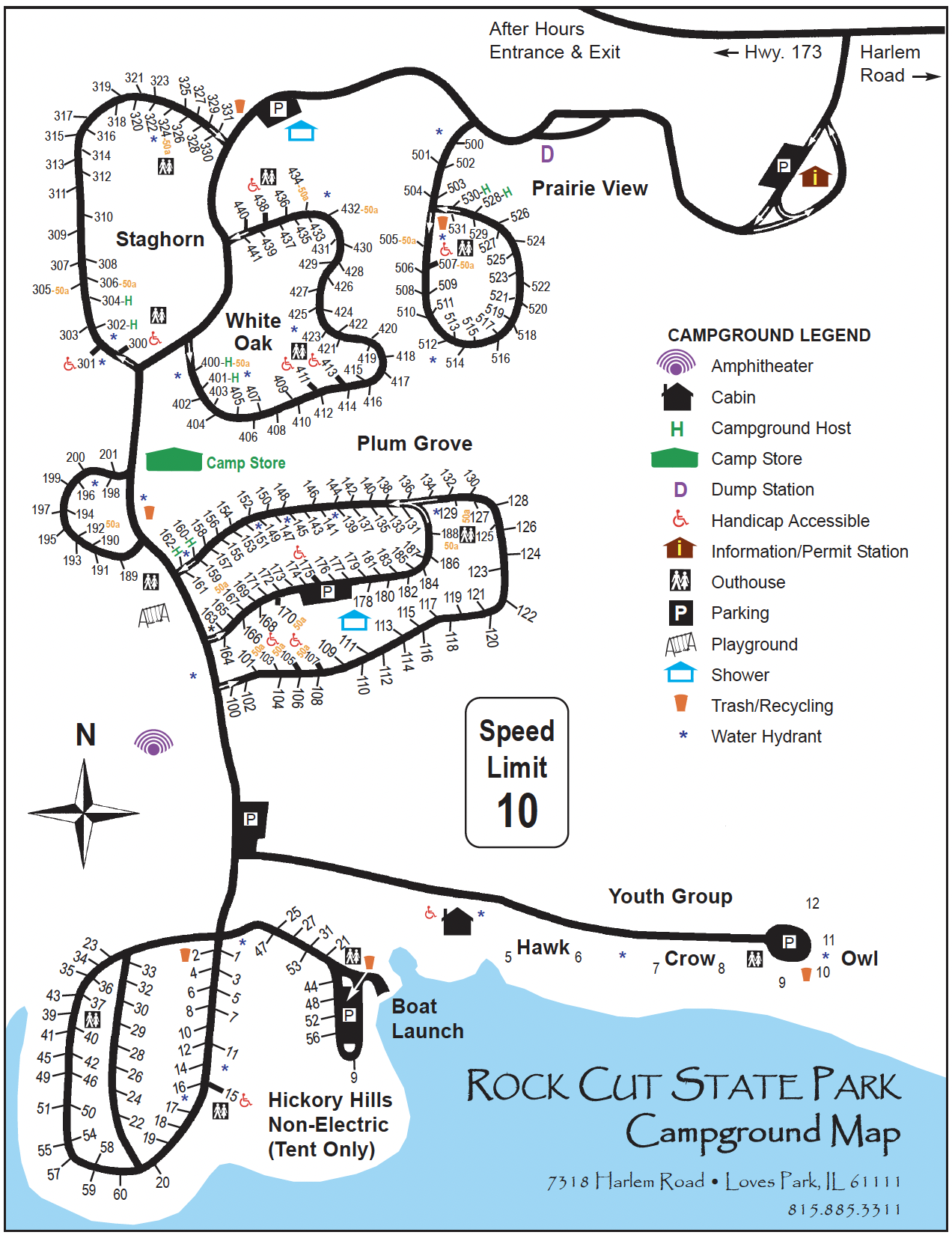 Campground Rock Cut State Park